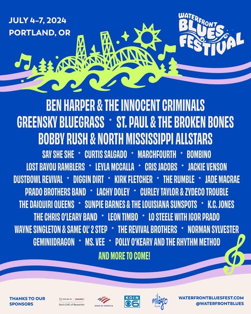 Waterfront Blues Festival 2024: Four Days of Music, Community & Soulful Celebration